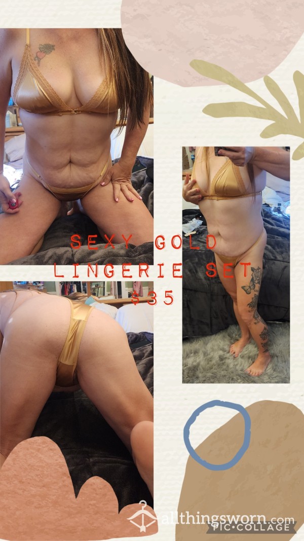 Hot Gold Lingerie Plus Vid And Pics