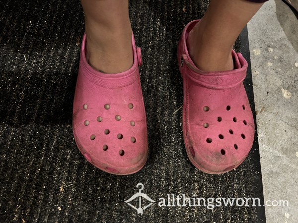 Hot Pink Crocs