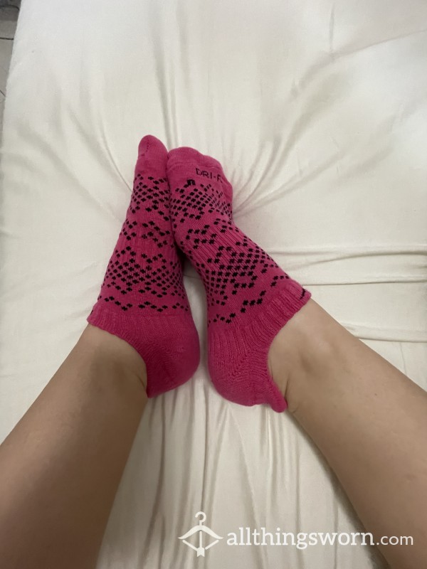 Hot Pink Nike Socks - 9 In Womens