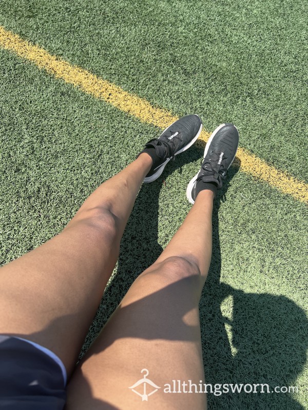 Hot & Sweaty Track Workout! Socks/Feet Pics Available