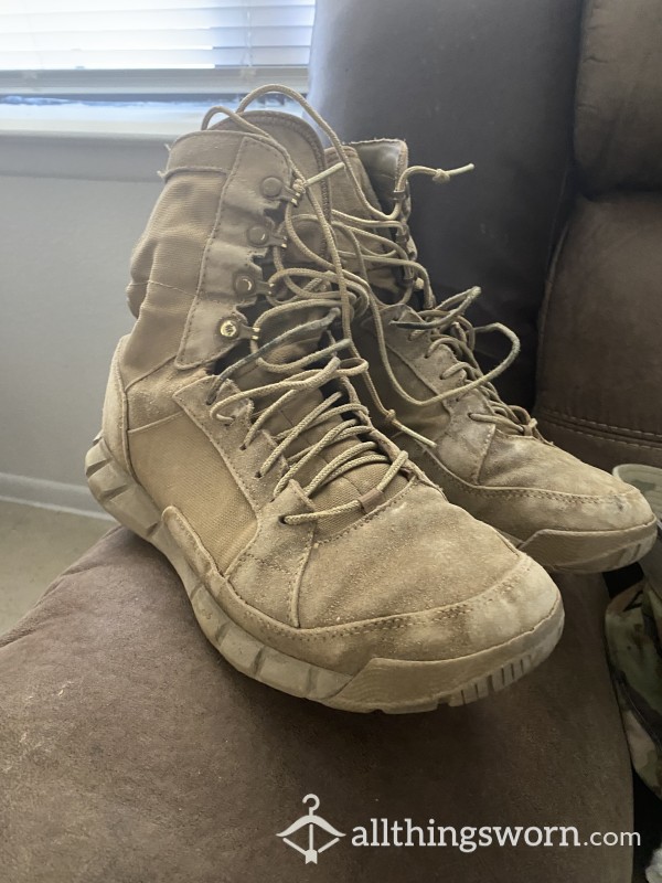 Husband’s Oakley Combat Boots