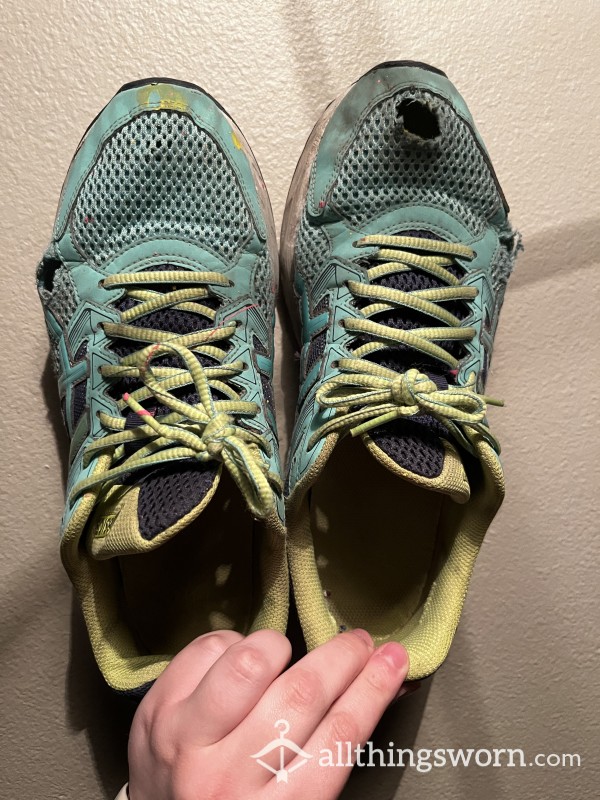 Incredibly Sweaty Size 11 Asics Tennis Shoes - Worn Daily For 6+ Years