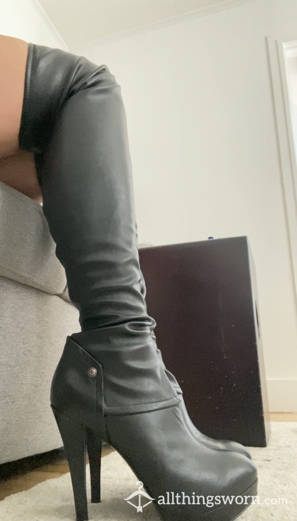 Insulting You And Giving You Instructions On How To Clean My Thigh High Leather Boots 👣