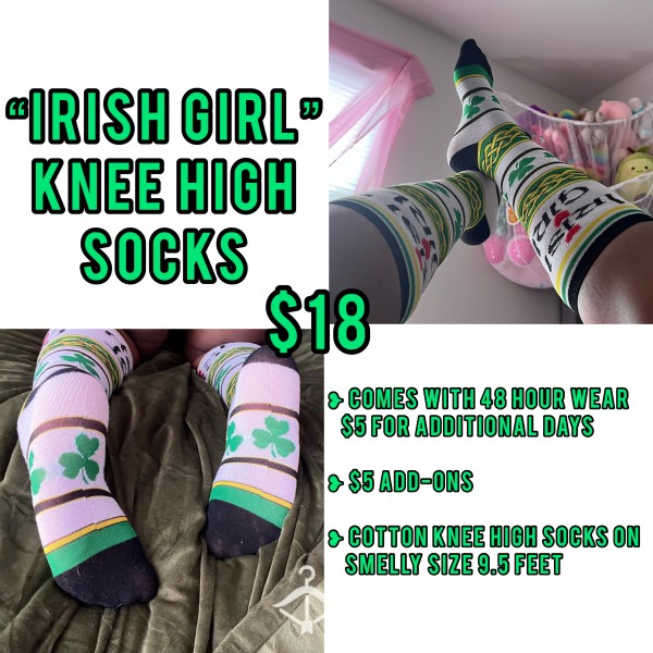 “Irish Girl” Knee High Socks
