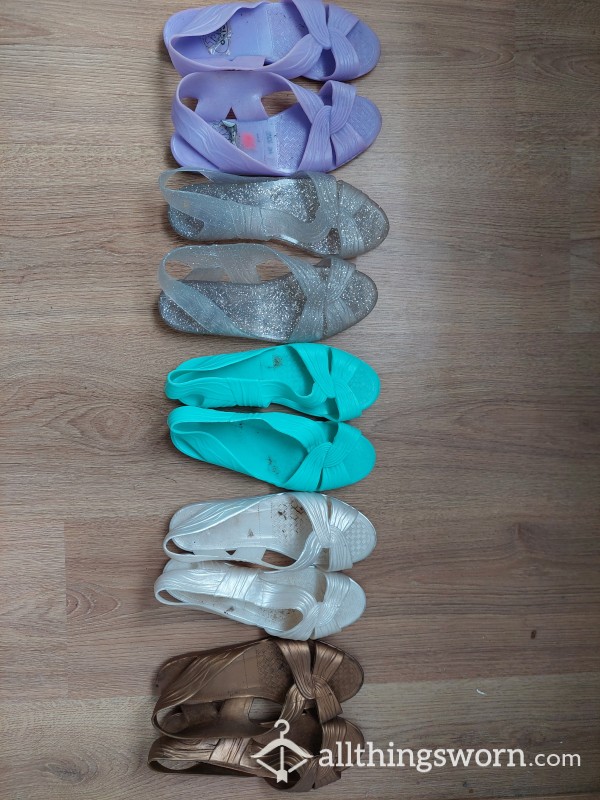 Jelly Shoes- Pick Your Favourite Pair! Used, Worn, Sweaty