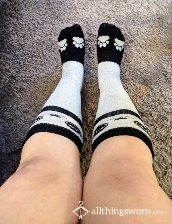Knee High Cute Panda 🐼 Socks - 48 Hours Worn & A Few Years Old
