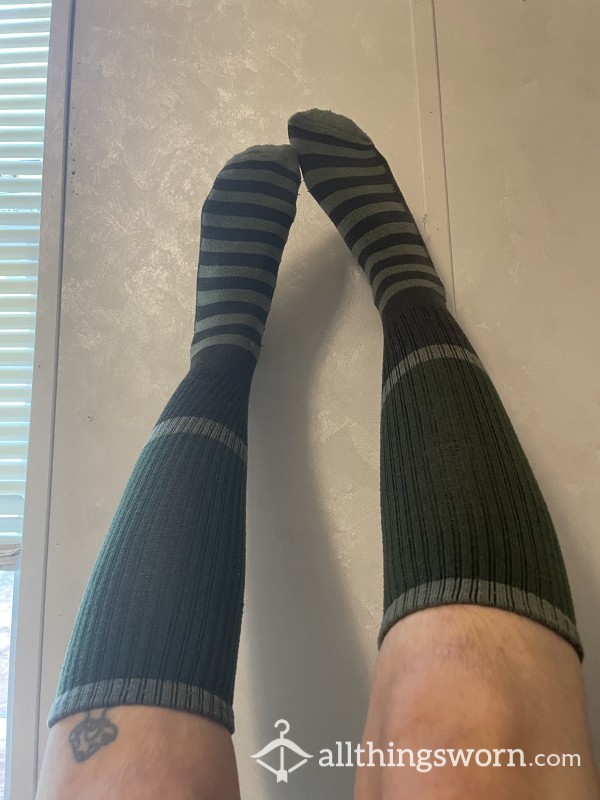 Knee High Sage Green Socks