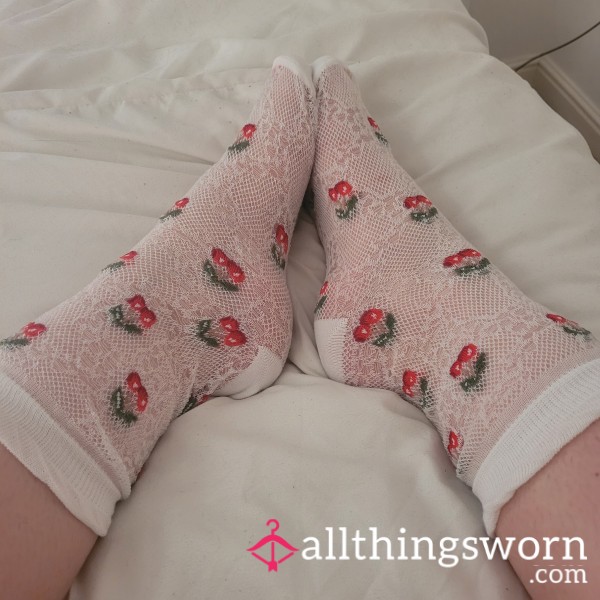 Lace Cherry Socks