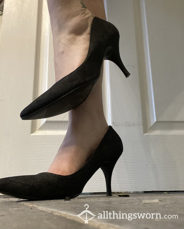 🖤🖤 Lace Heels Size 7 New Look 🖤🖤
