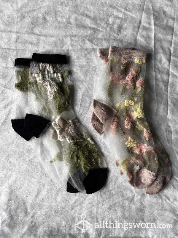 Lace, Net Cute Socks