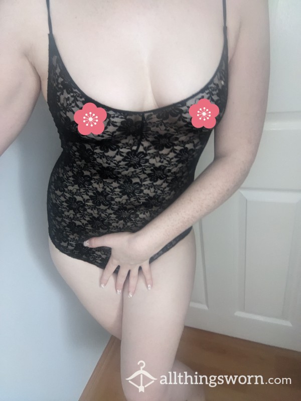 Lace Teddy With Small Hole. Well Worn