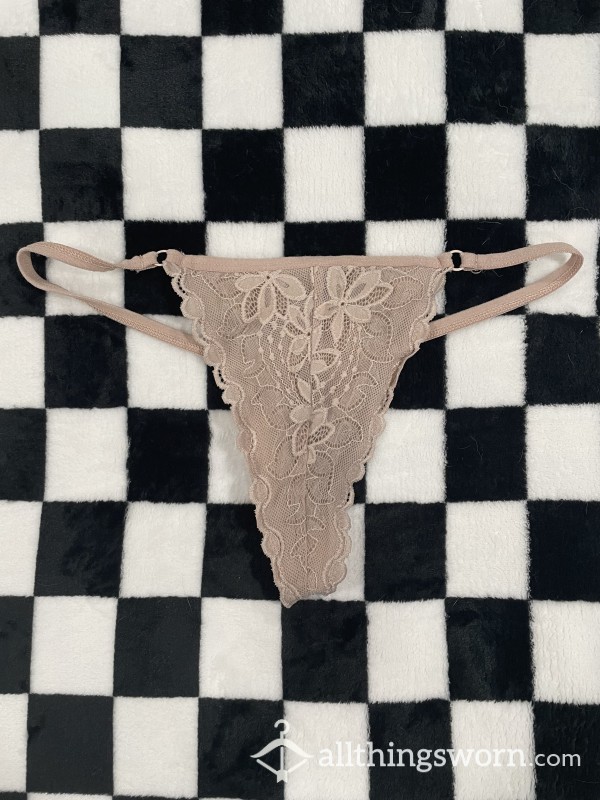Lace Thong (nude)