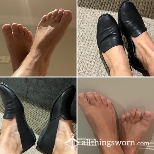 Leather Office Shoes, Worn Barefoot Daily For Months