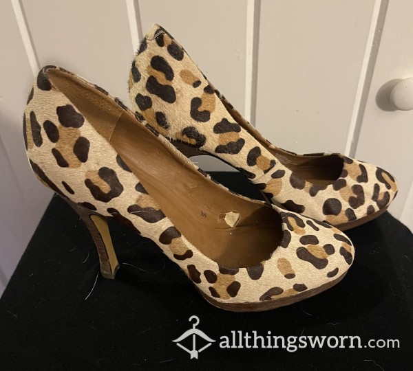 🐆 Leopard Print 🐆 Heels! Size 9/9.5 Women’s 👠