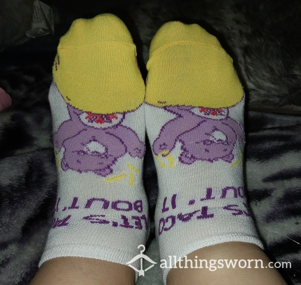 Let's Taco About It Care Bear Ankle Socks