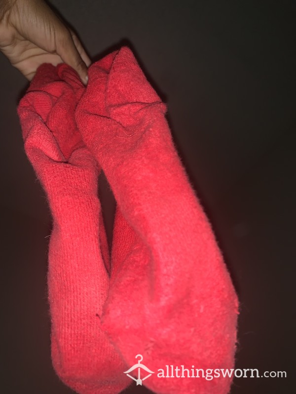 Long Red Gym Socks