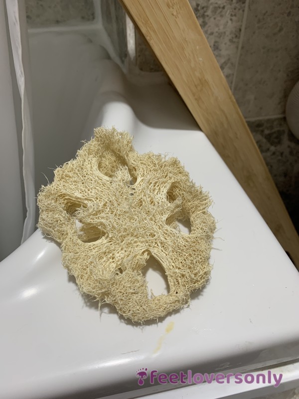 Loofa (As Seen In My Bath Tub Vids) Worn Down And Used For 3 Months