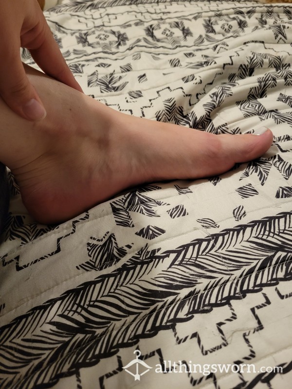 Lotioning Up My Big Feet For Bed