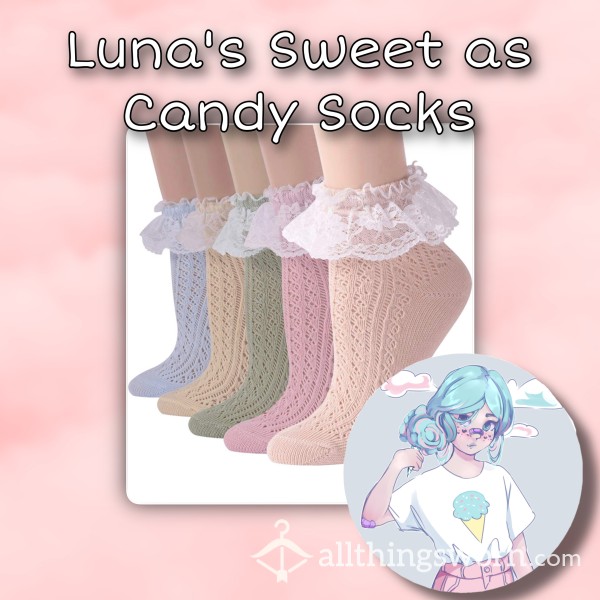 🍭 Luna’s Sweet As Candy Socks 🍬