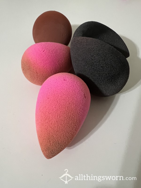 Makeup Sponge With All My Foundation, Blush, Concealer And More Absorb