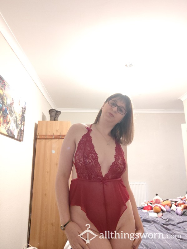 Me In My Red Sexy Bodysuit