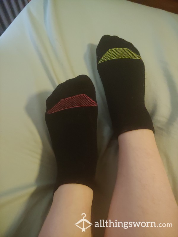Mismatched Athletic Socks Worn All Day