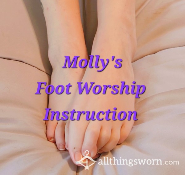 Molly's Sensual Foot Worship Instruction - 9:43 Minutes With Audio