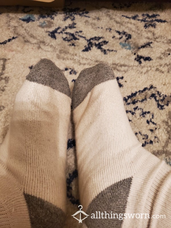 1nsta Moms_sins White Work Ankle Sock
