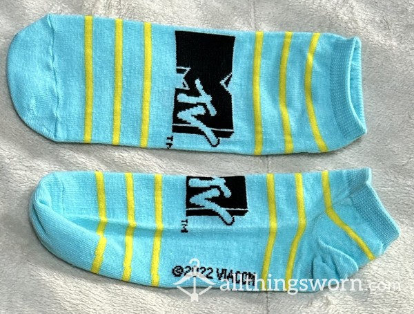 🧦 MTV Logo Socks - Yellow & Black 💙🖤💛