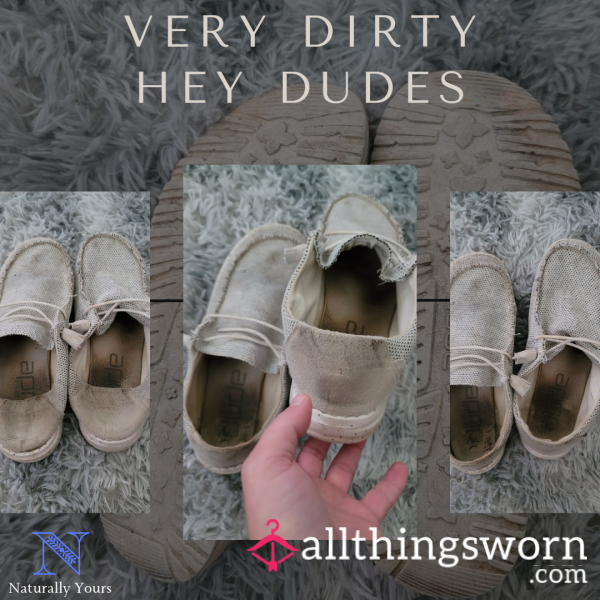 🤍 My 1st Pair Of Hey Dudes ~ Dirty & Smelly ~ 1 Extra Week Wear Included