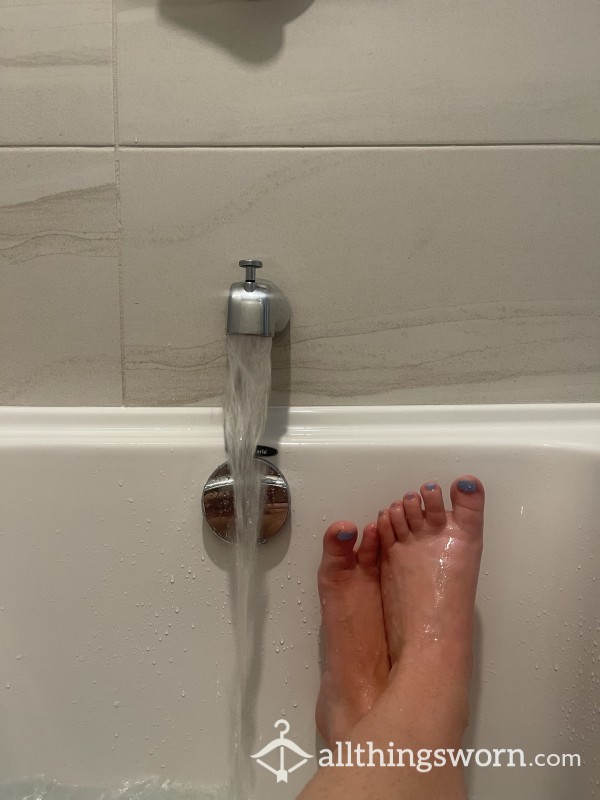 My Chubby Little Feet In The Bath Tub 🧼