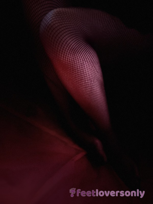 ♡ My Legs And Feet In Fishnets ♡