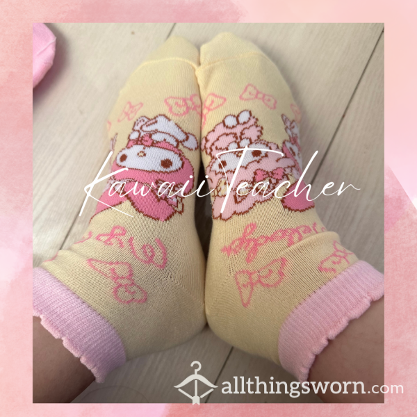 🌷SOLD🌷My Melody Yellow Cotton Socks