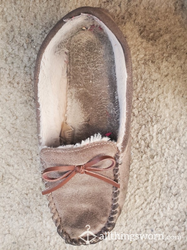 My Moccasins/ House Shoes Well Worn