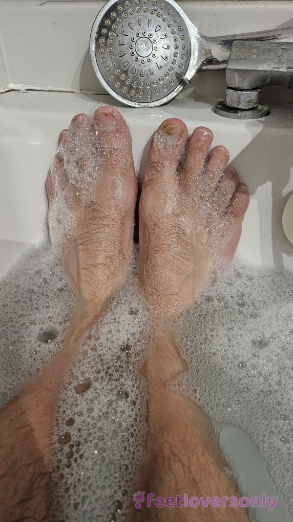 My Slim Feet In The Bath