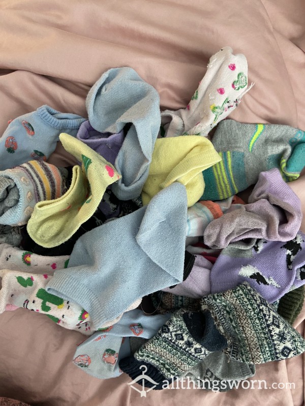 MYSTERY Bundle Of Socks-- TEN Socks
