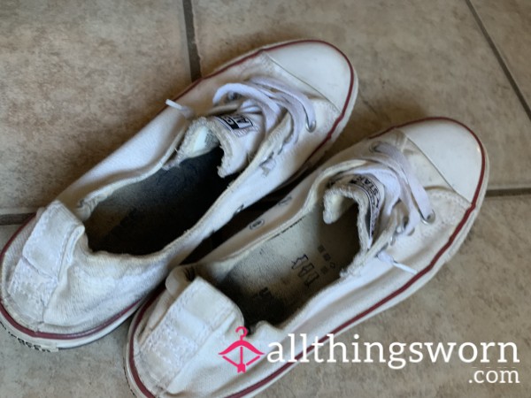 White Dirty Sweaty Converse