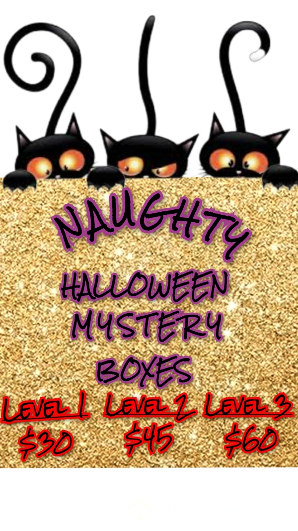 NAUGHTY HALLOWEEN MYSTERY BOXES- Choose Your Level!