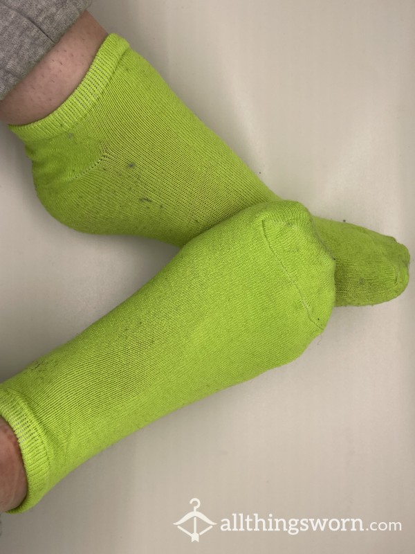 Neon Green Sport Sock