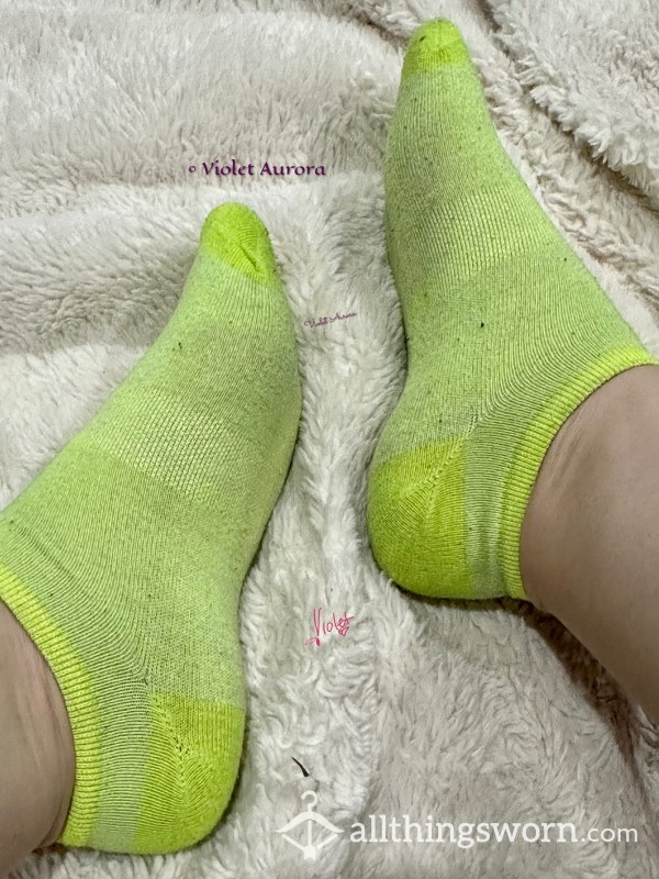 Neon Green/Yellow Ankle Sock