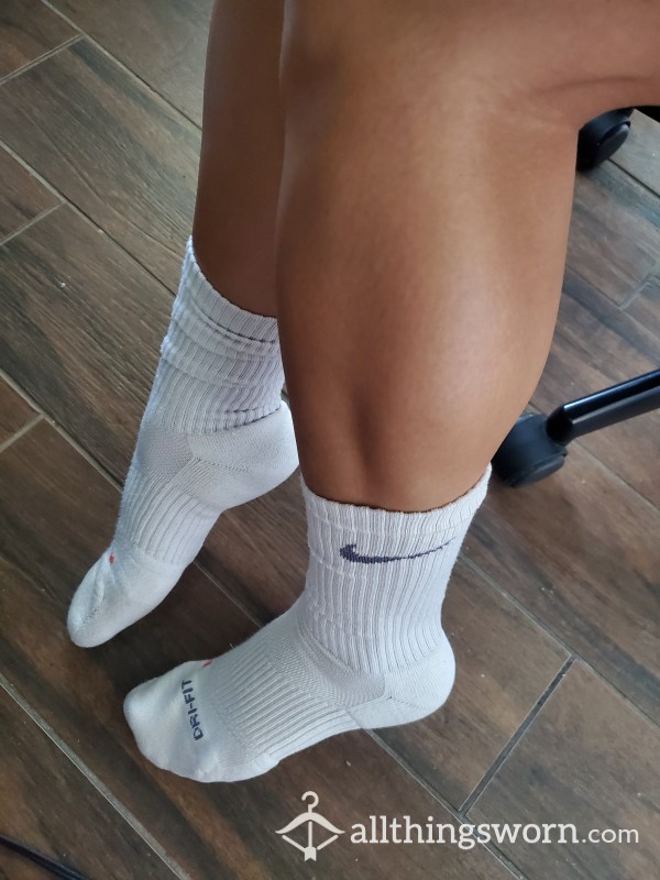 Nike Long White Socks