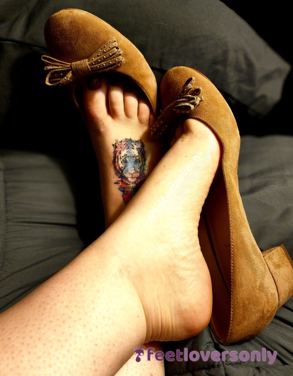 Nude Flat Shoes That Are Just A Tad Too Big On My Petite Feet...