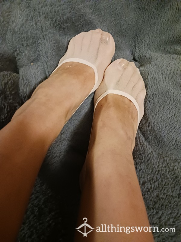 Nude See-through Flat Socks