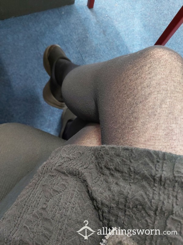 Nylon Naughtiness ;) Showing Off My Tights At Work