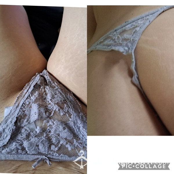 Off White Lacey Thong