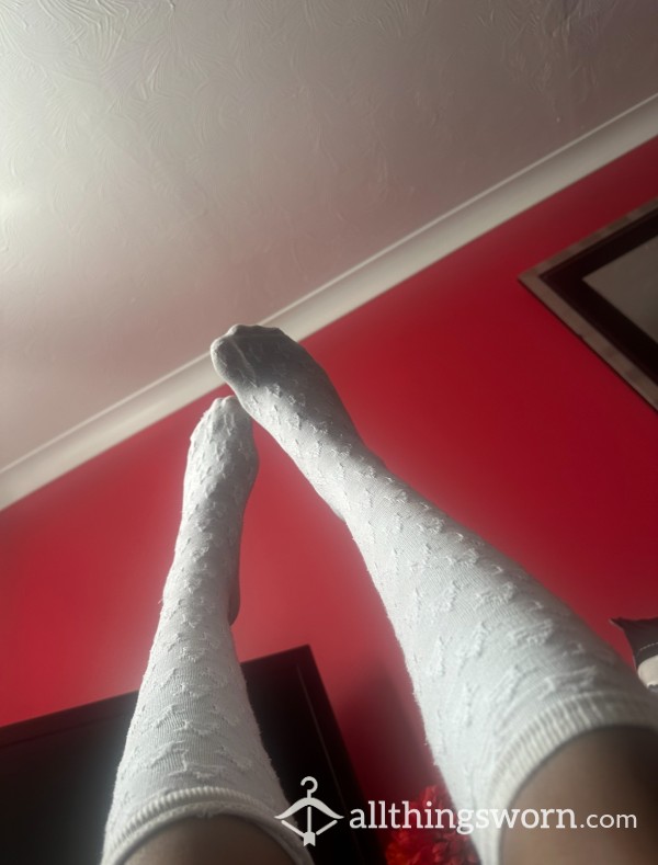 Old White School Socks