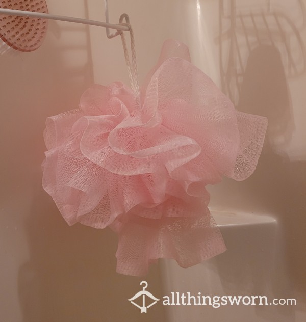 Old Worn Out Pink Loofah