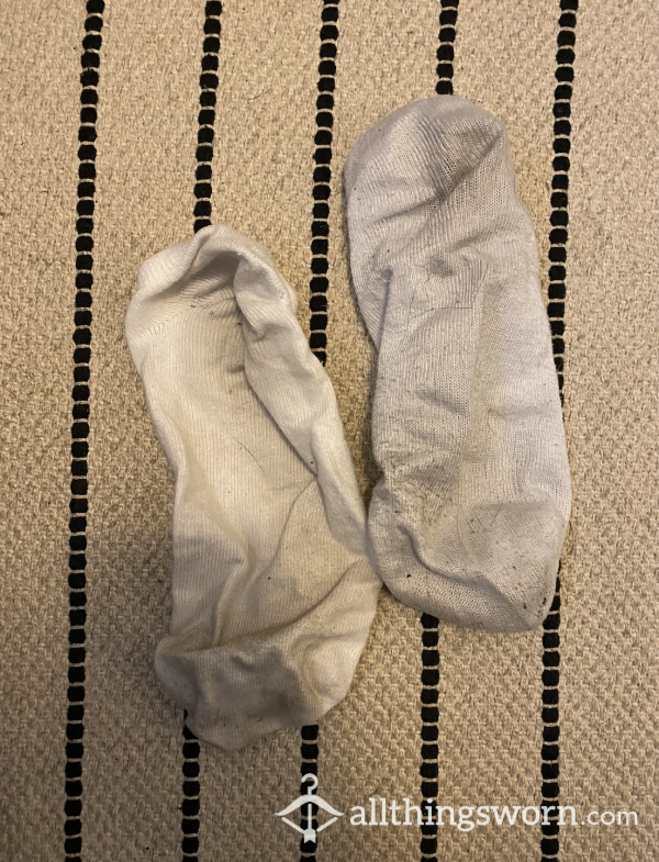One Day Worn White Socks