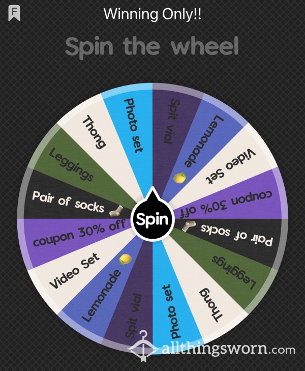 Only Winning Wheel Spin!