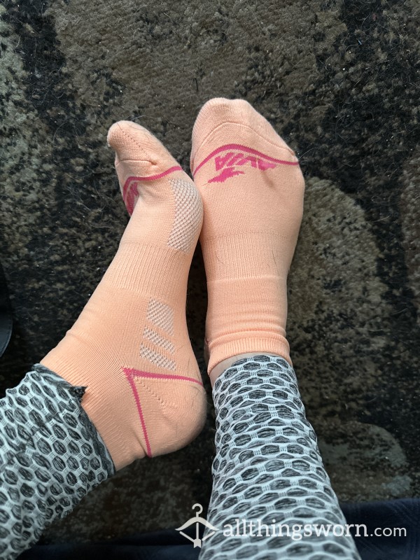 Orange Athletic Ankle Socks!